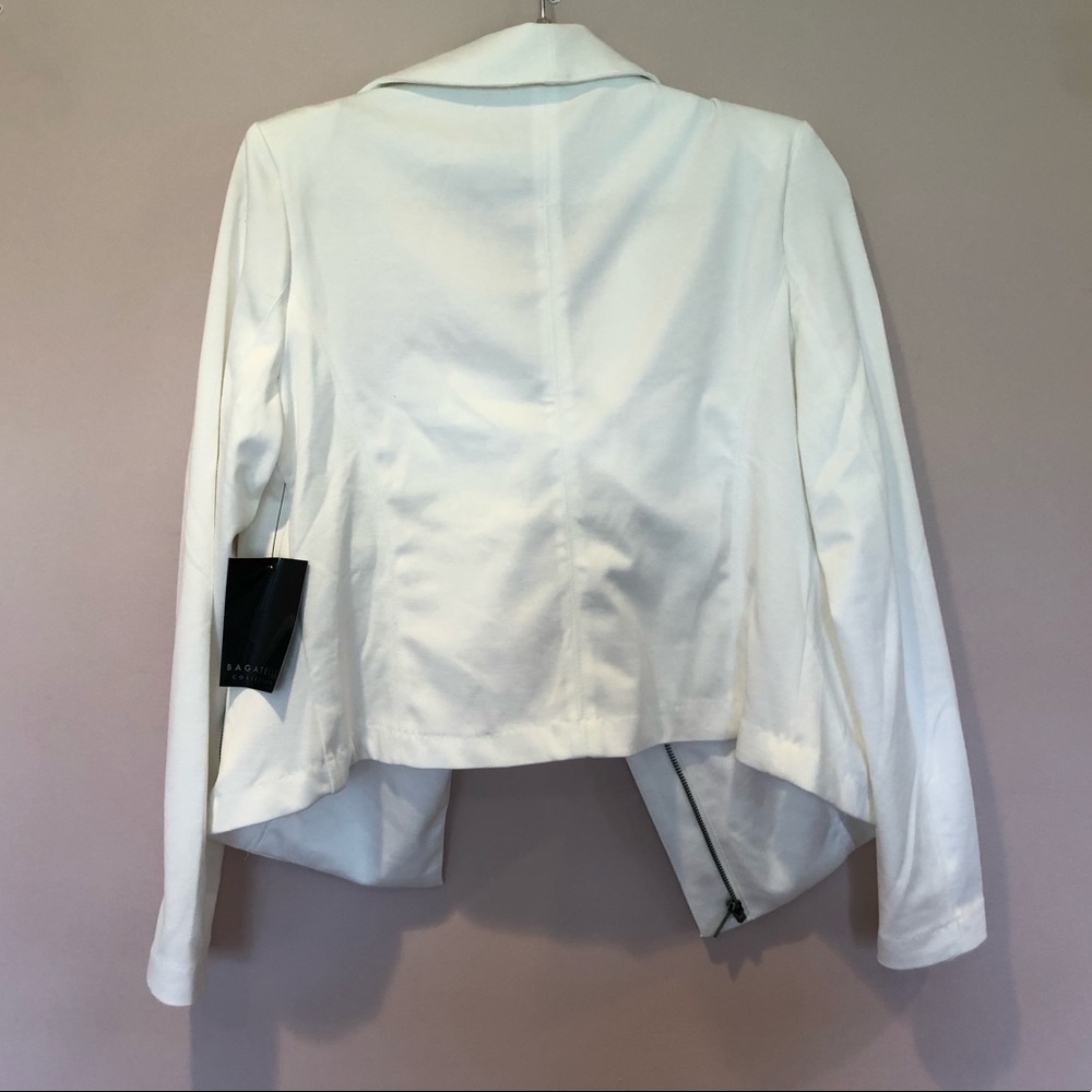 Bagatelle | Ladies M | White Zip Jacket - Picture 6 of 7